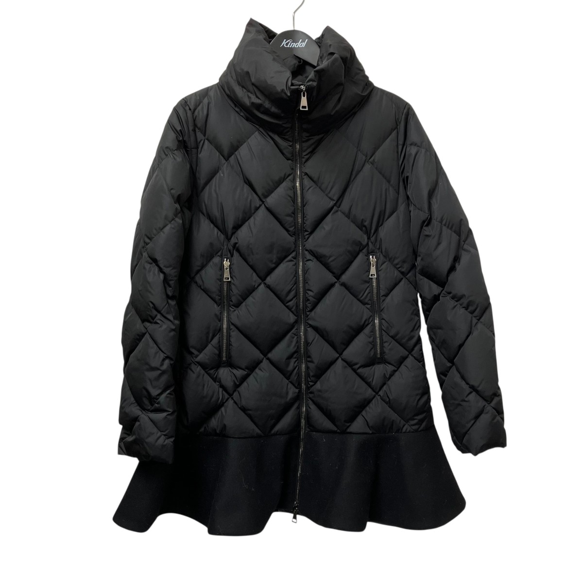【中古】 MONCLER　 VOUGLANS ダウンコート A20934994780 ブラック サイズ：1 【231125】（モンクレール）