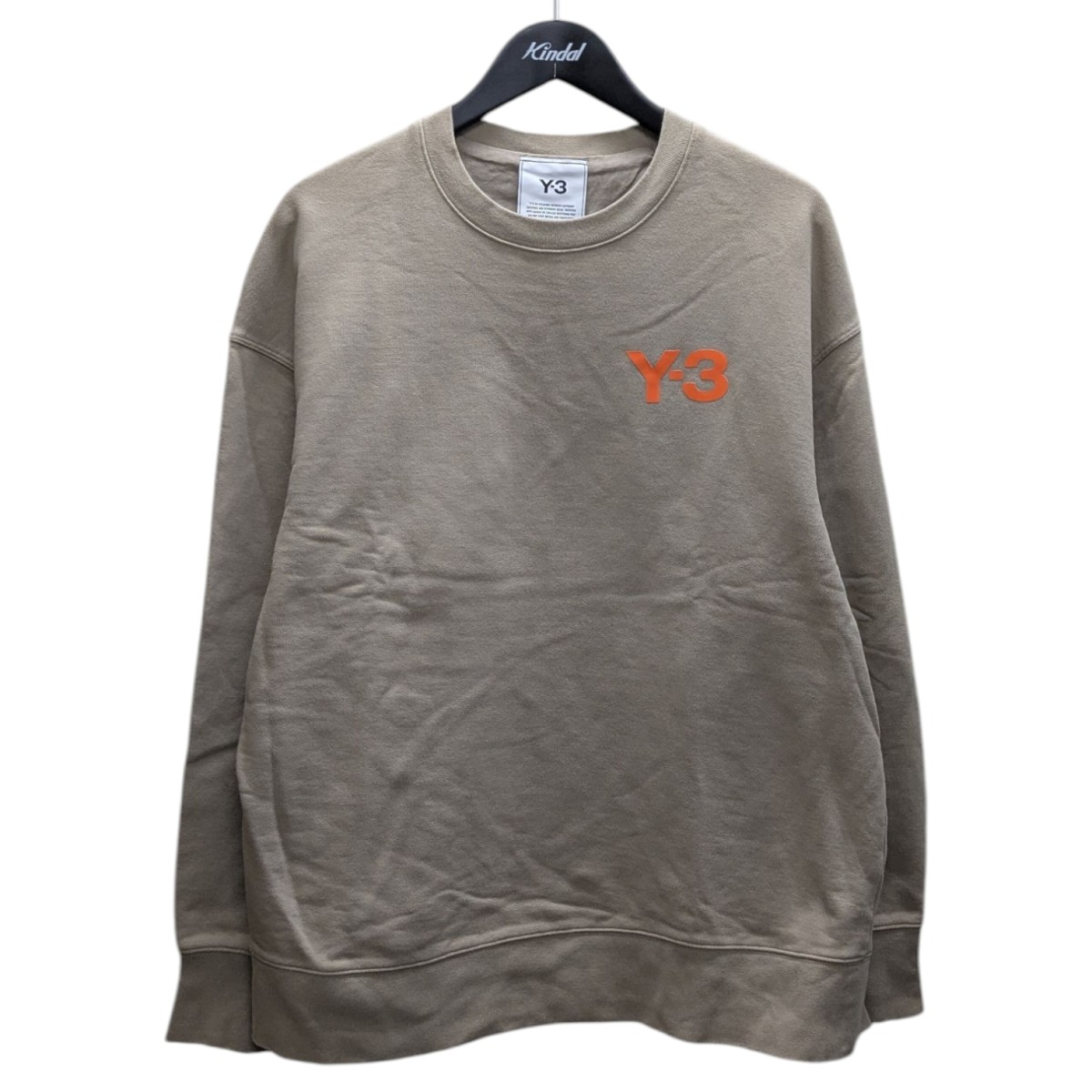 【中古】 Y-3　 胸ロゴスウェット ベージュ サイズ：M 【231125】（ワイスリー）
