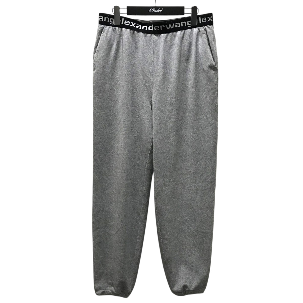 【中古】ALEXANDER WANG ウエストロゴパンツ 薄墨色 大いさ：M 【231125】（アレキサンダーワン）