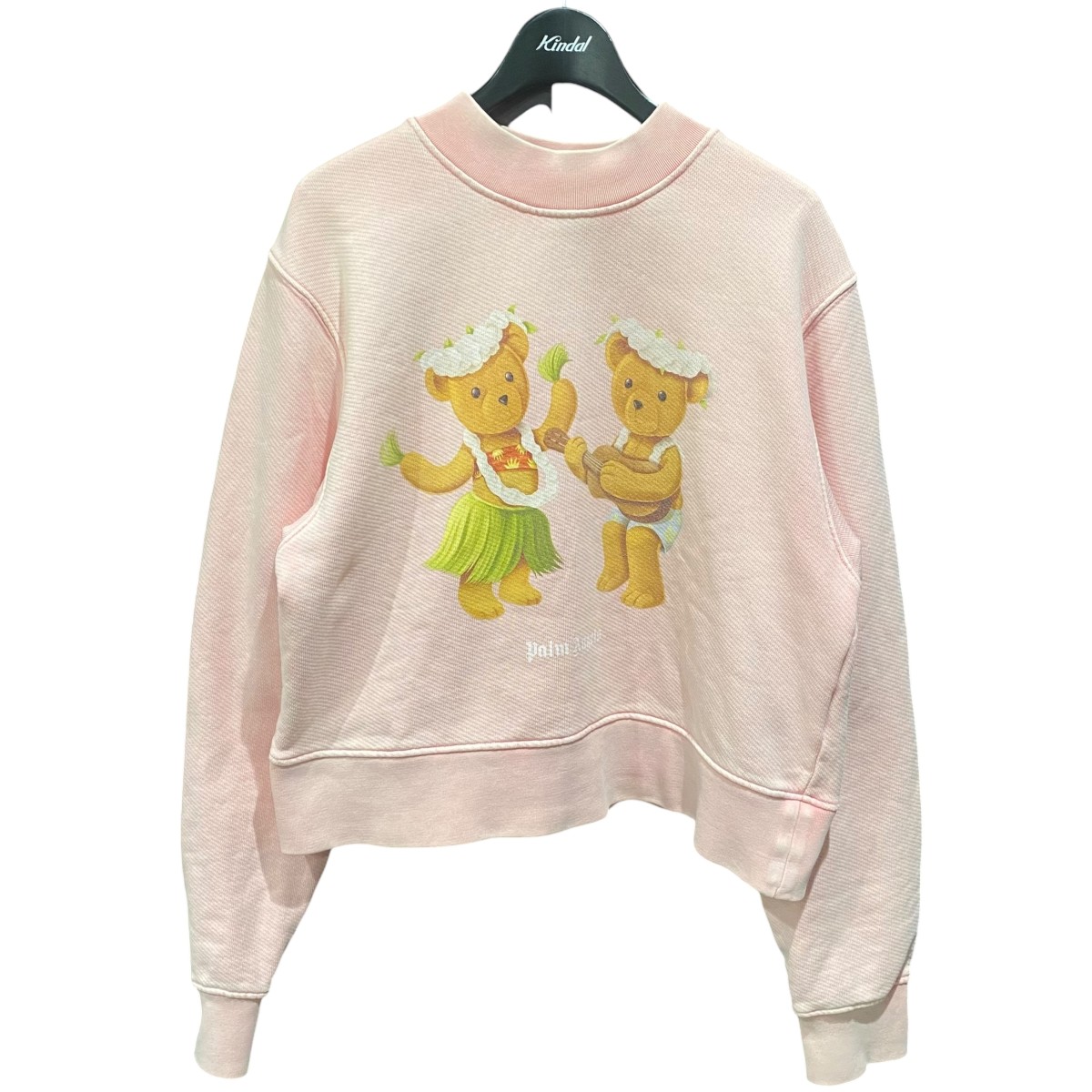 【中古】 Palm Angels Pink Dancing Bears Logo Mock Neck Sweatshirt PWBA016S22FLE001 ピンク サイズ：M 【価格見直し】 10,038円