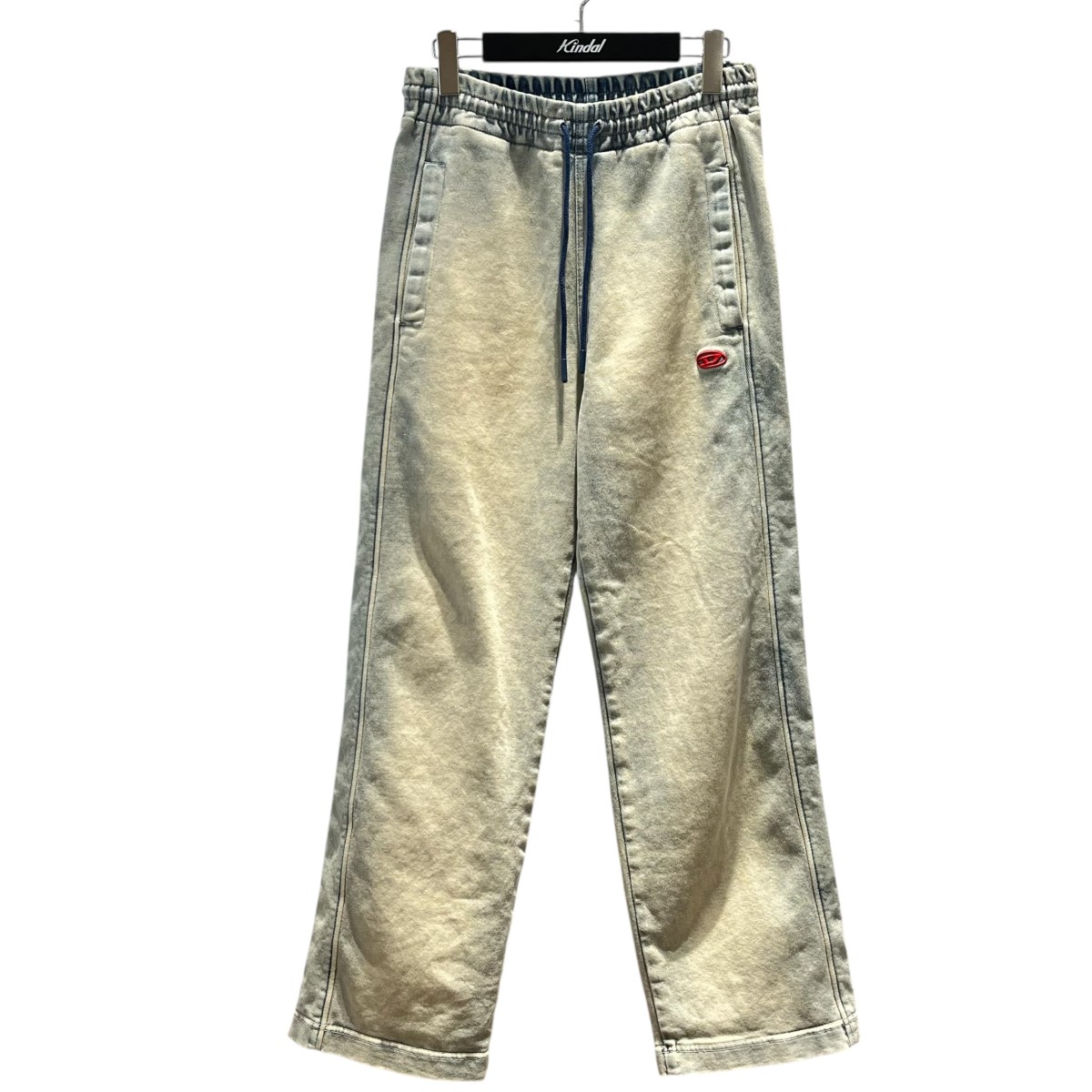 【中古】 DIESEL　 D-Lab コットンデニム トラックジーンズ イージーパンツ ブルー サイズ：XXS 【221125】（ディーゼル）
