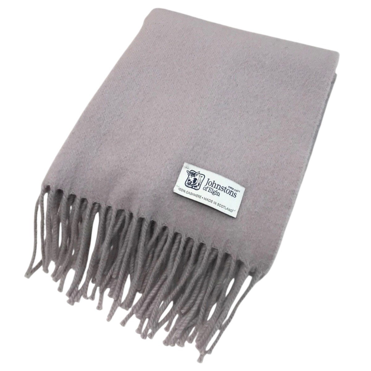 【中古】 JOHNSTONS OF ELGIN カシミヤストール パープル 【価格見直し】