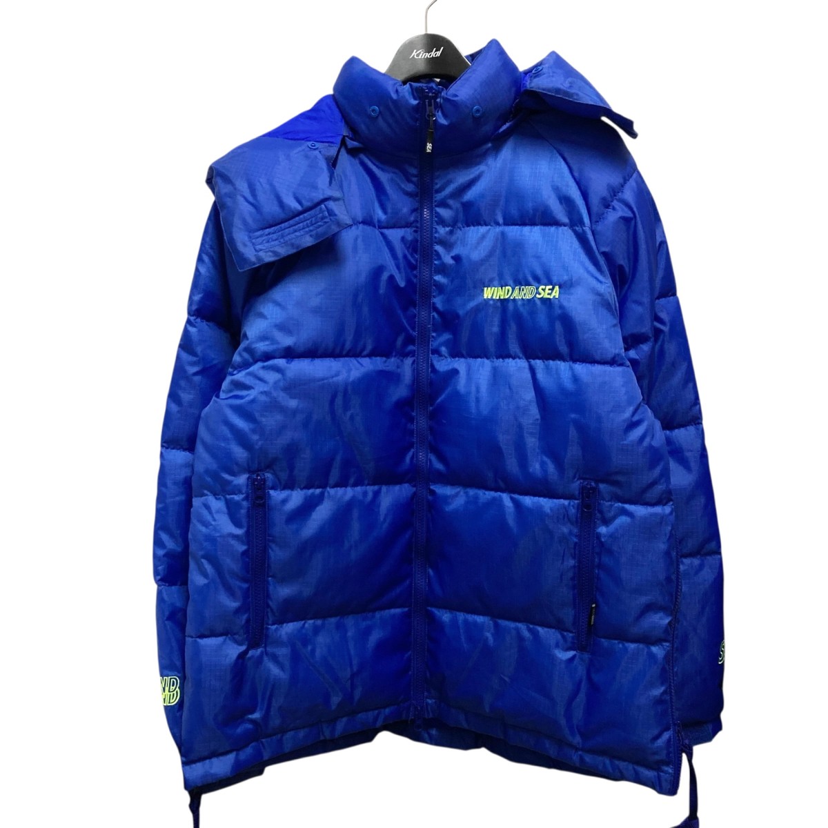 【中古】 WIND AND SEA　 中綿ジャケット WDS JK 07 ブルー サイズ：L 【271125】（ウィンダンシー）