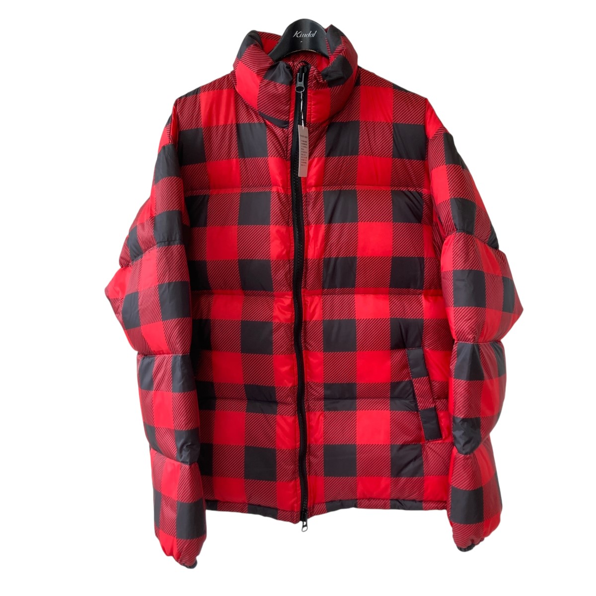 【中古】 TMT 23AW BUFFALO CHECK DOWN JACKET ダウンジャケット TJK F2306 レッド、ブラック サイズ：L 【価格見直し】 19,210円