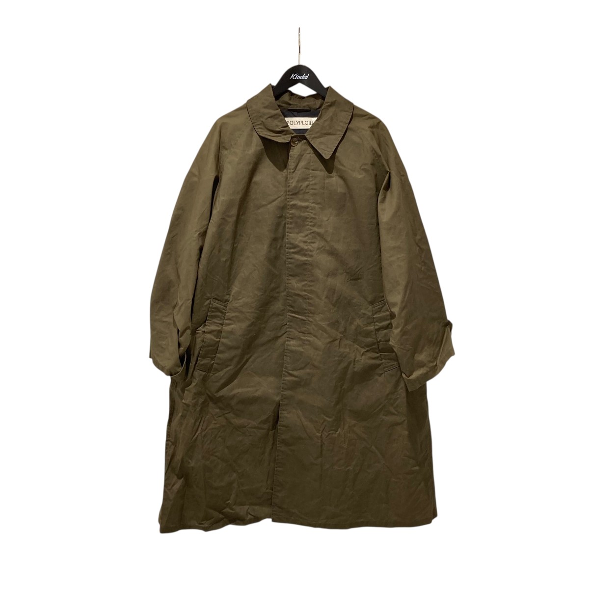 polyploid ステンカラーコート coat c ブラック POLYPLOID/LONG COAT C