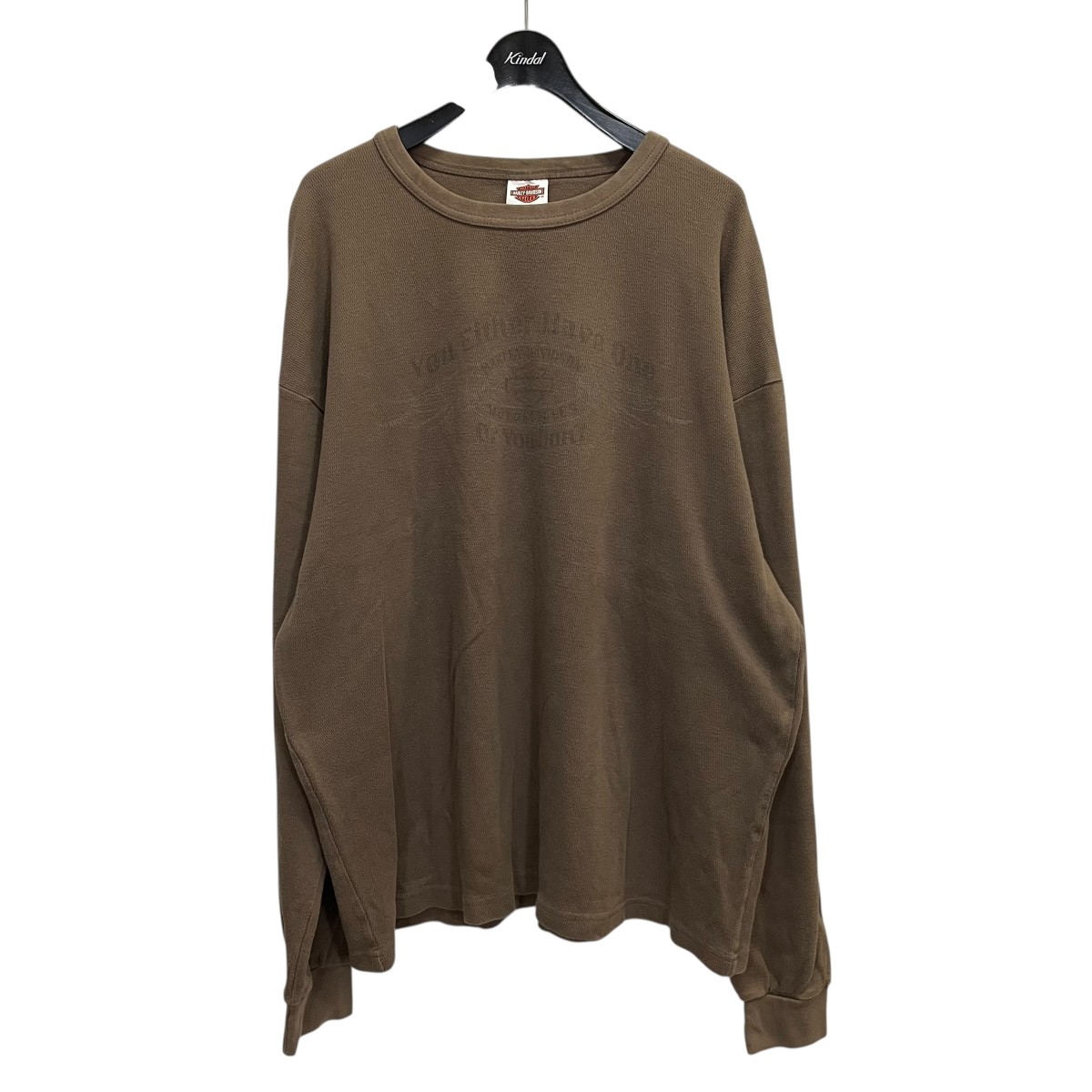 【中古】 HARLEY-DAVIDSON カットソー ブラウン サイズ:XXL 【080226】(ハーレーダビッドソン)