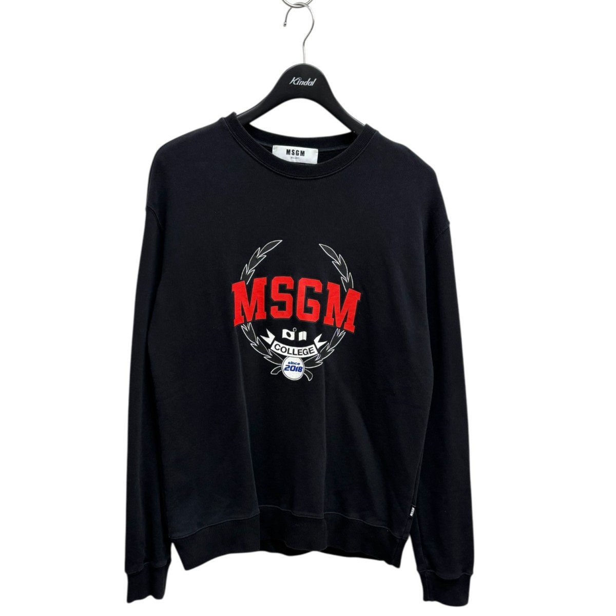 【中古】 MSGM スウェット 2541MDM310 ブラック サイズ:S 【281125】(エムエスジーエム)