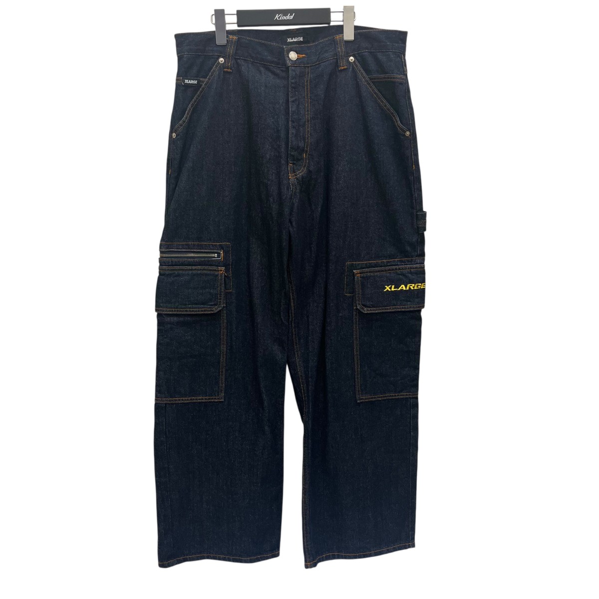 【中古】 X-LARGE　 デニムカーゴパンツ 101224031013 インディゴ サイズ：36 【281125】（エクストララージ）