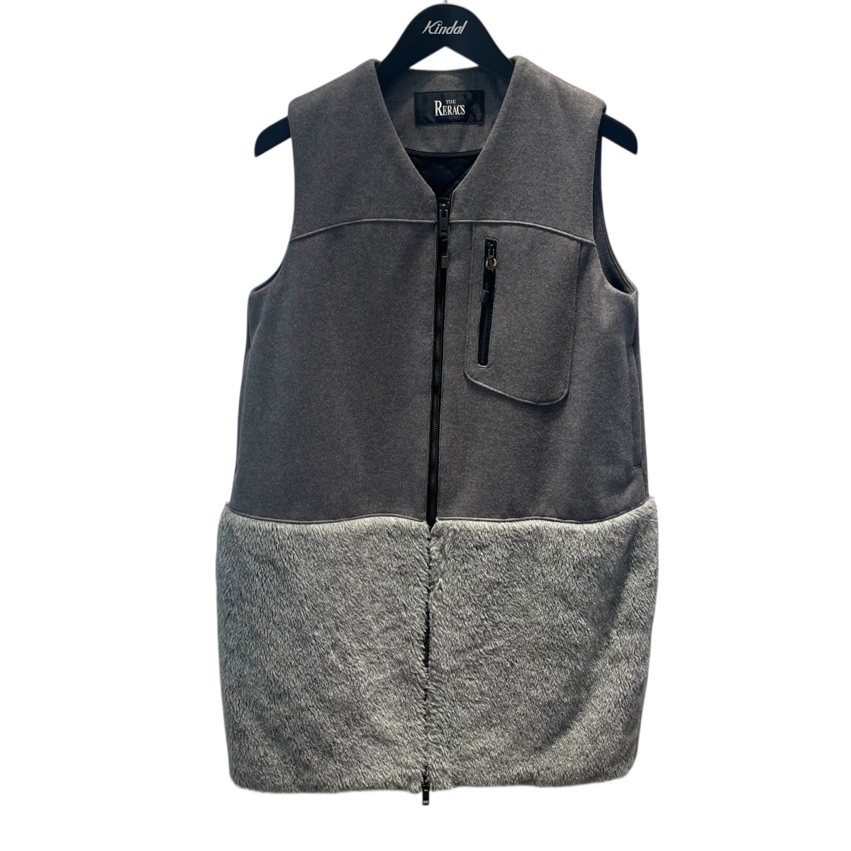 【中古】THE RERACS ボアうつり変わりロング限りない 16FW-REOP-032L 薄墨色 大いさ：38 【281125】（ザリラクス） レディースファッション-トップス