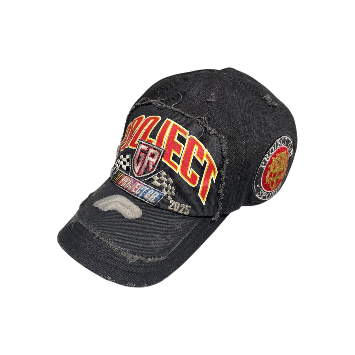【中古】 PROJECT G／R UPCYCLED RACING CAP キャップ ブラック 【価格見直し】