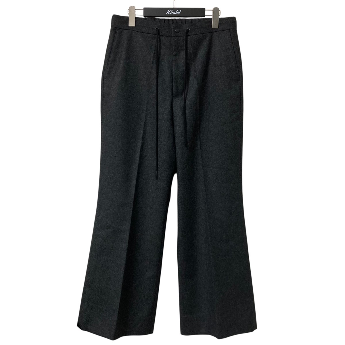 【中古】 THE RERACS 24AW FLANNEL THE EASY SLACKS FLARE フランネルウールフレアイージースラックス 24fw rept 220 2 J グレー サイズ：46 【価格見直し】