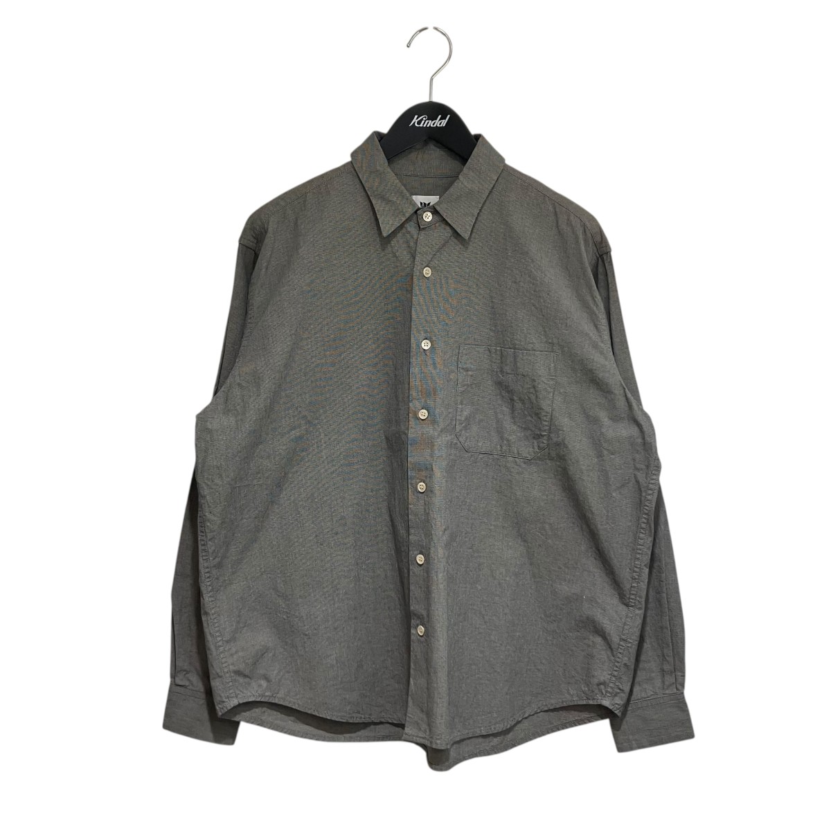 【中古】 W チェックシャツ W004 broadcloth trad check shirt グレー サイズ：1 【価格見直し】