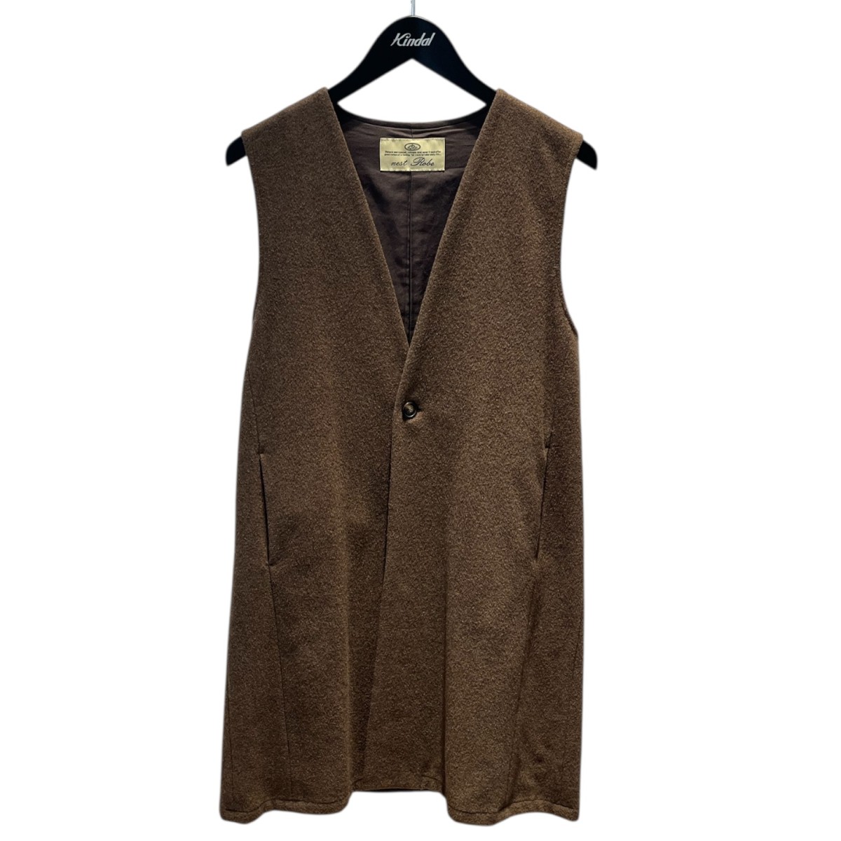 【nest Robe】ペルーニット ポップコーンケーブル ベスト ネストローブ ペルーニット ポップコーンケーブル ベスト - メルカリ