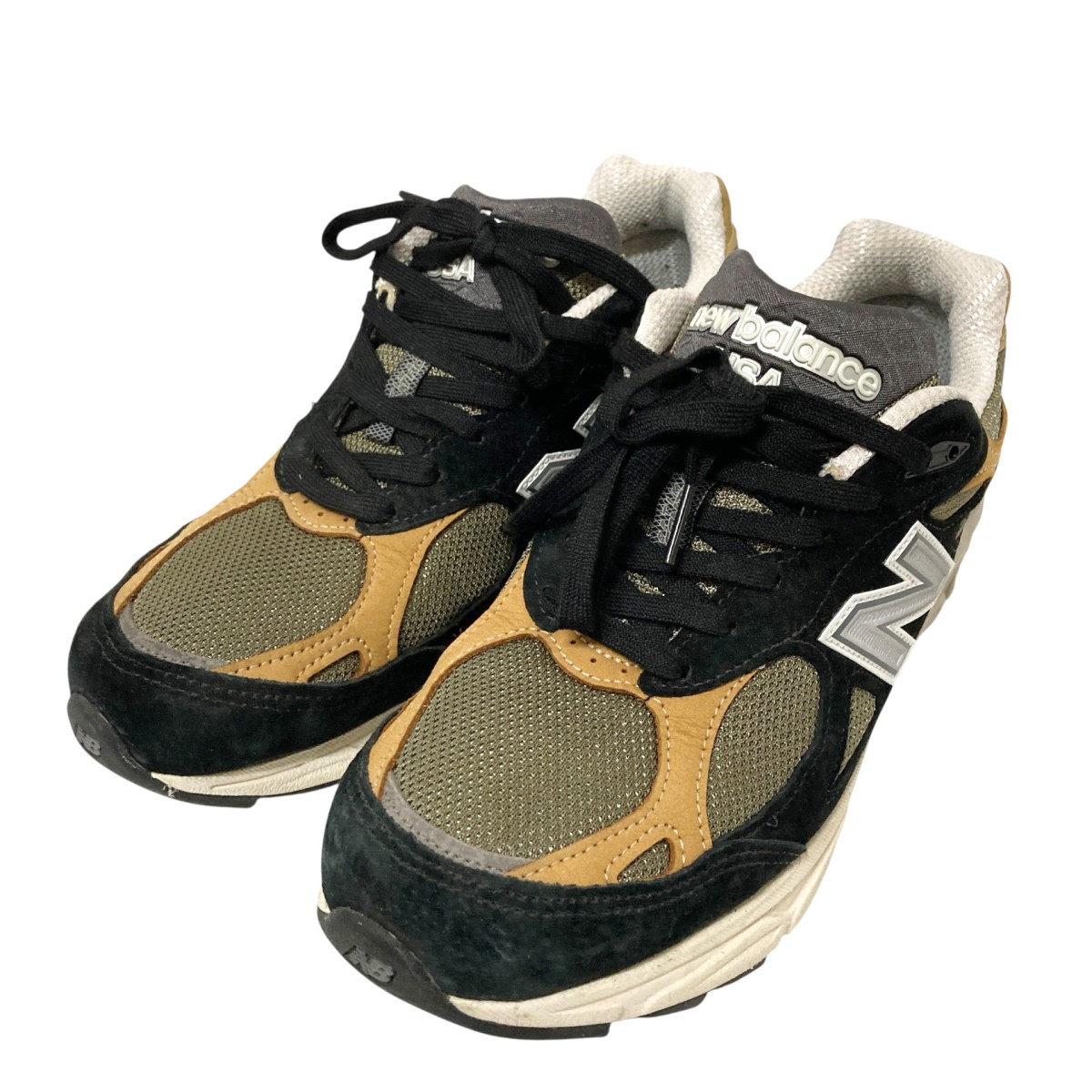 【中古】 NEW BALANCE　 ローカットスニーカー M990BB3 ブラック×ブラウン サイズ：26.5cm 【301125】（ニューバランス）