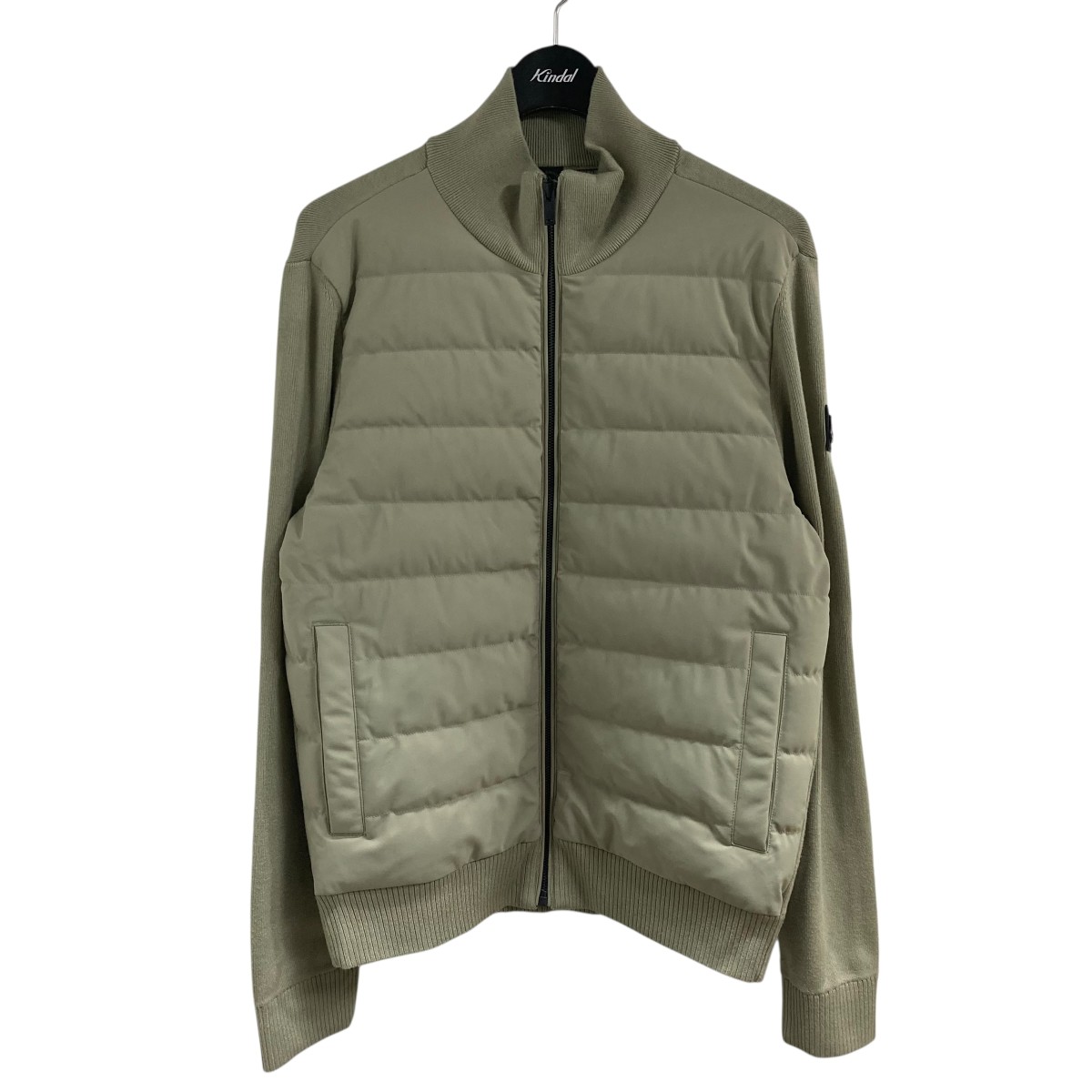【中古】\u003cBR\u003eMOOSE KNUCKLES\u003cBR\u003eパテッドドッキングニットジャケット カーキ 大きさ：L\u003cBR\u003e【必要経費思いかえす】