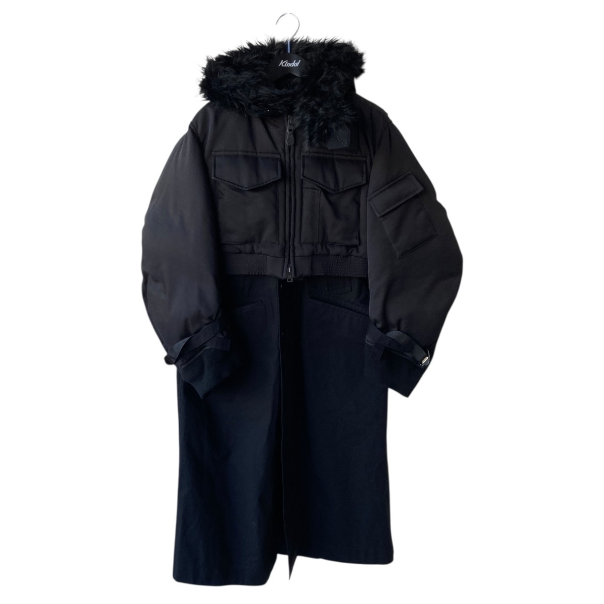 楽天市場】【中古】sacai×WTAPSCotton Back Satin Coat コート 25