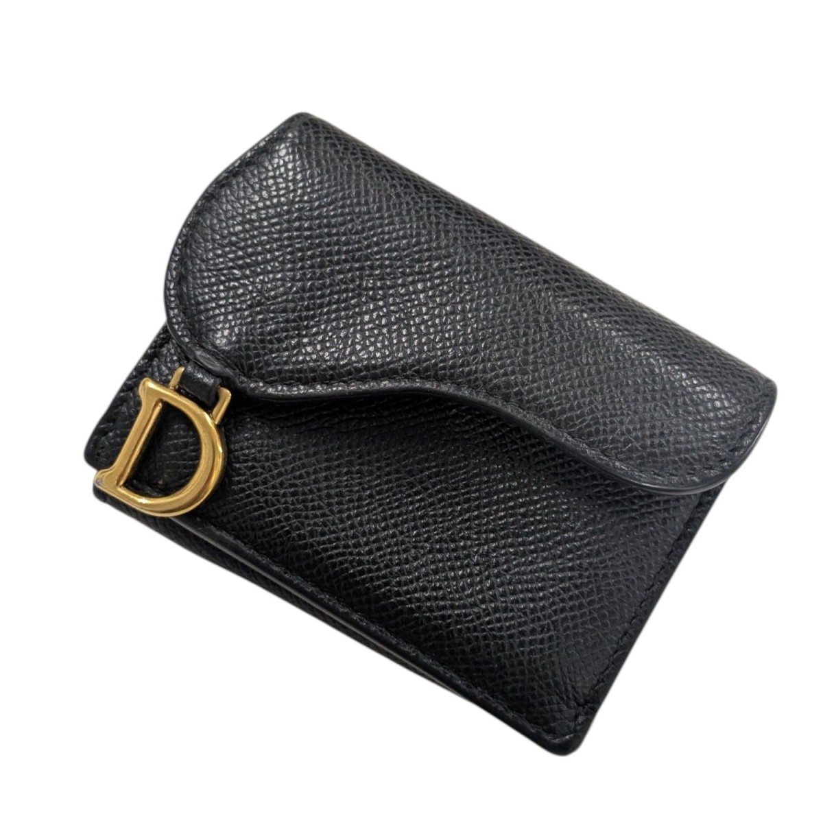 楽天市場】ディオール サドル ロータスウォレット 三つ折り財布 レザー