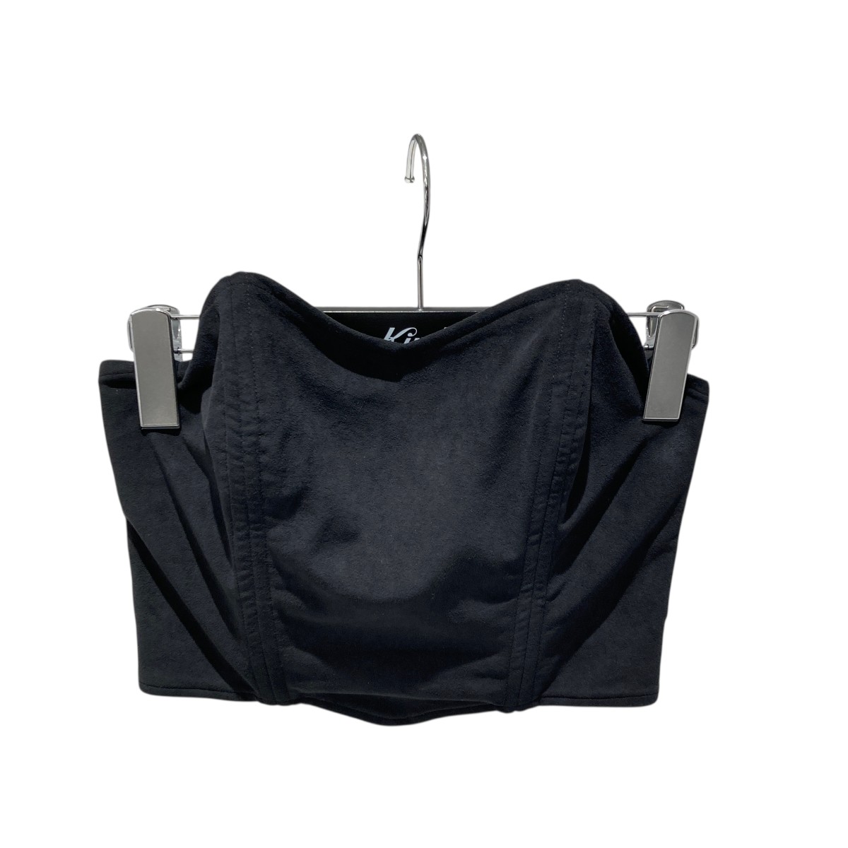 【中古】PAN　ultrasuede baretop ビスチェ PN2401-SH005 ブラック サイズ：F 【090526】（パン）｜ブランド古着のカインドオル