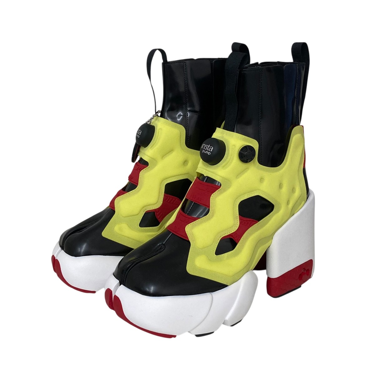 【中古】\u003cBR\u003eMaison Margiela×REEBOK\u003cBR\u003eTabi Instapump Fury Hi ハイカットスニーカー S34WU0023 黄色 大きさ：36(22.5糎好いかげんに）\u003cBR\u003e【通貨価値思いなおす】
