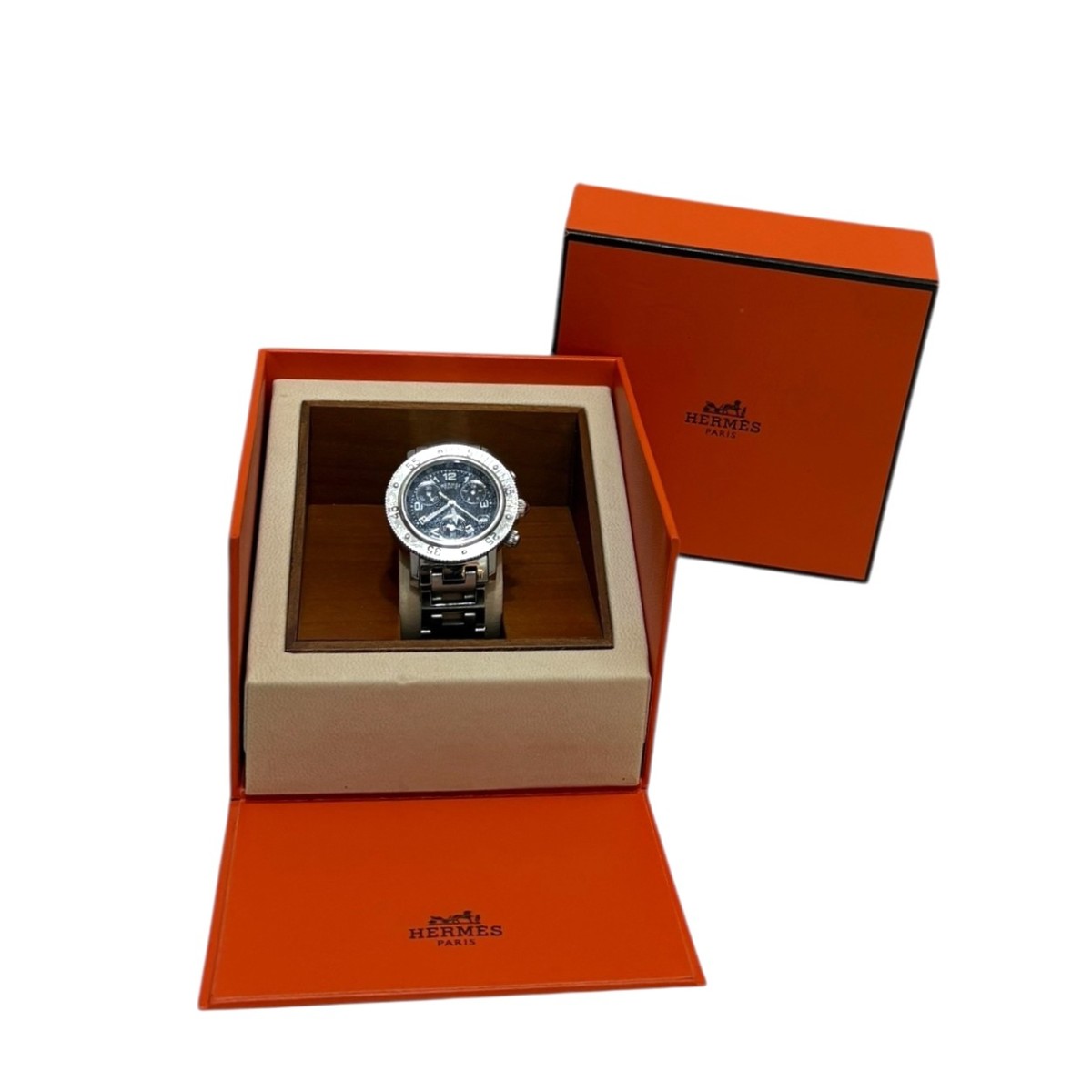 楽天市場】エルメス ノマードクロノグラフ NO1.910 革 A級品【中古