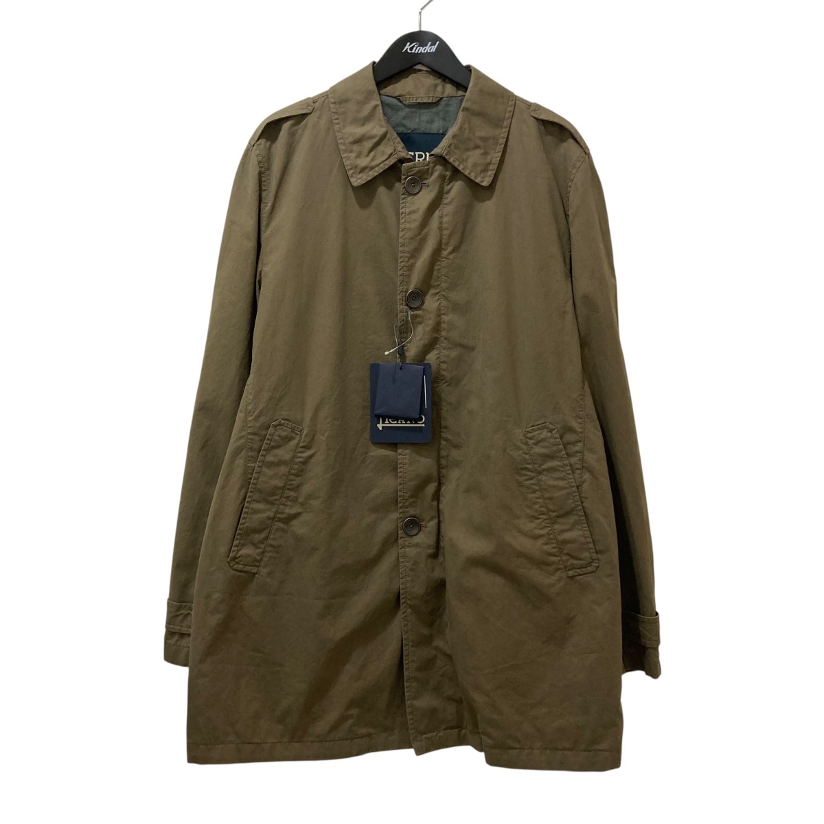 【中古】HERNO　688-3 コート IM0218U 2680 オリーブ サイズ：54 【280326】（ヘルノ）｜ブランド古着のカインドオル