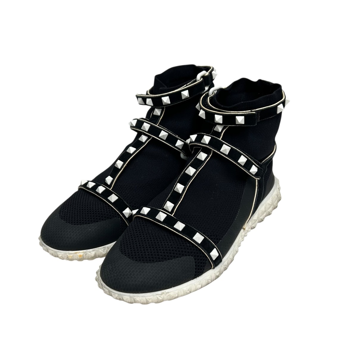 【中古】 VALENTINO　 スニーカー ブラック サイズ：38 【031225】（ヴァレンチノ）