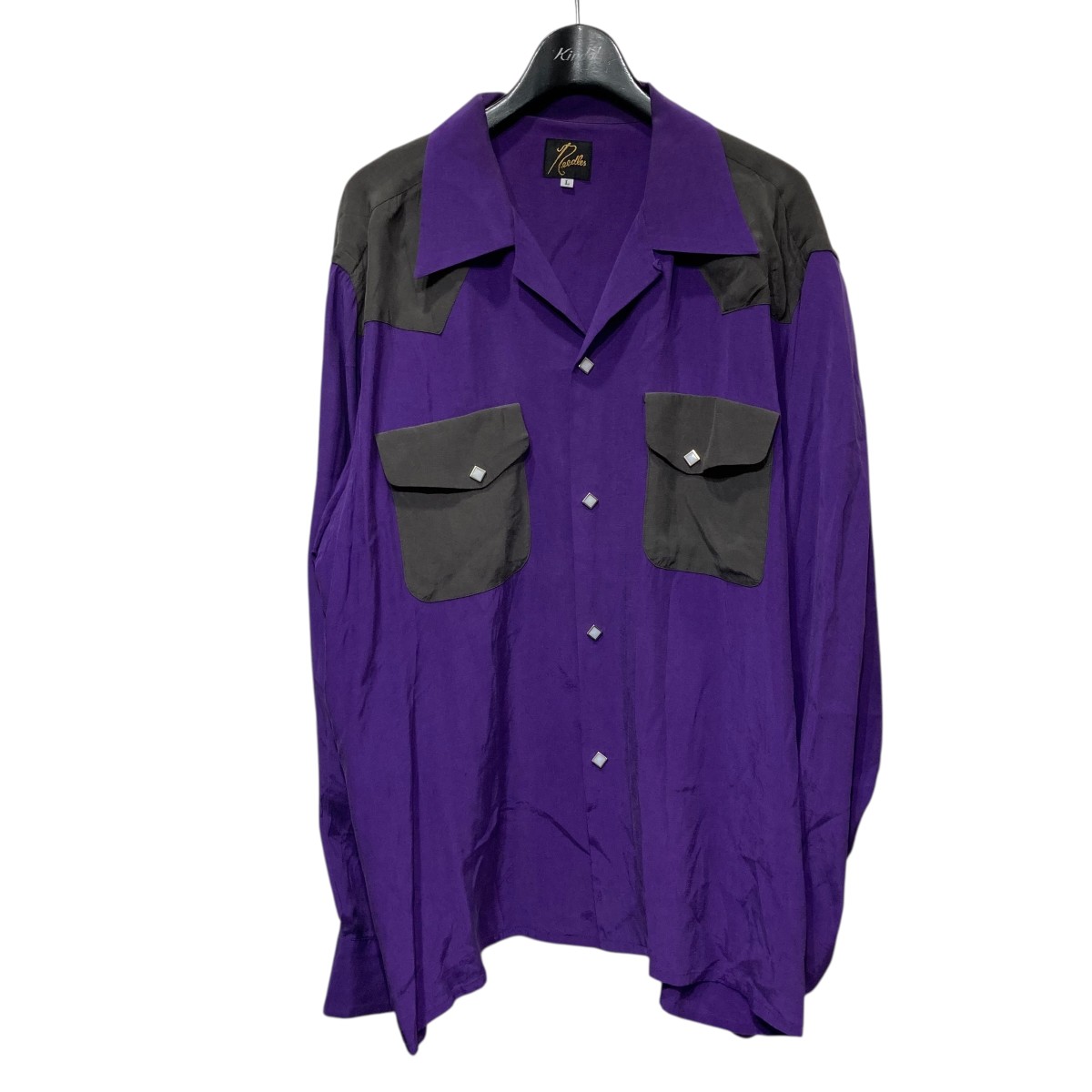 【中古】 Needles 23SS Cowboy Classic Shirt カウボーイクラシックシャツ MR256 パープル 【価格見直し】