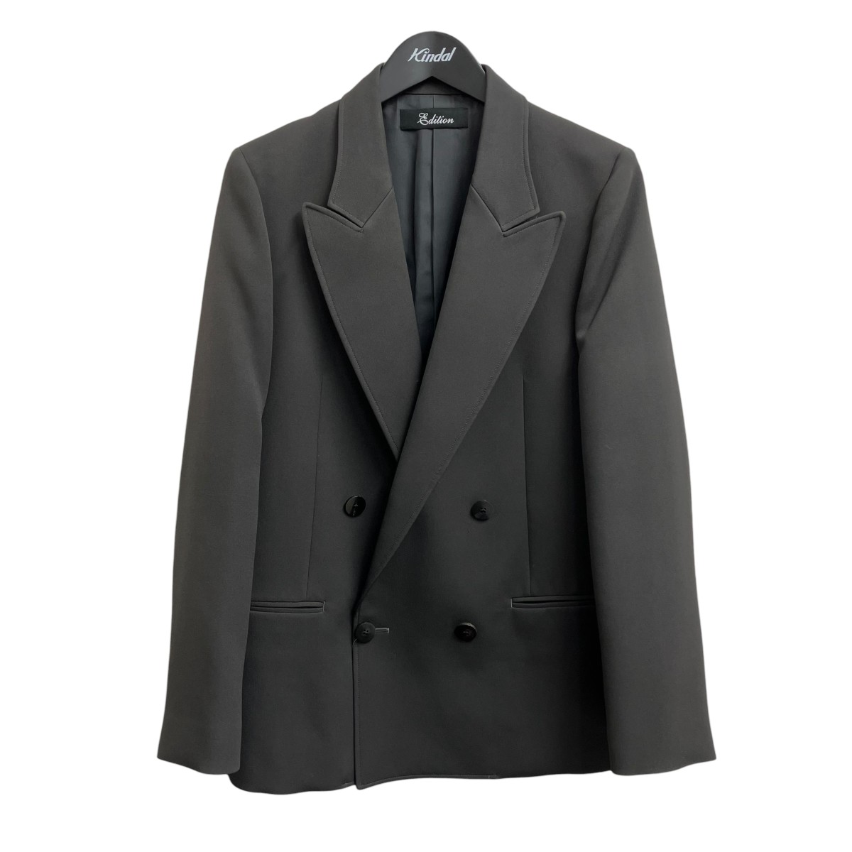 【中古】 Edition　 MATELASSE DOUBLE JACKET テーラードジャケット 34-07-24-07003 グレー サイズ：36 【031225】（エディション）