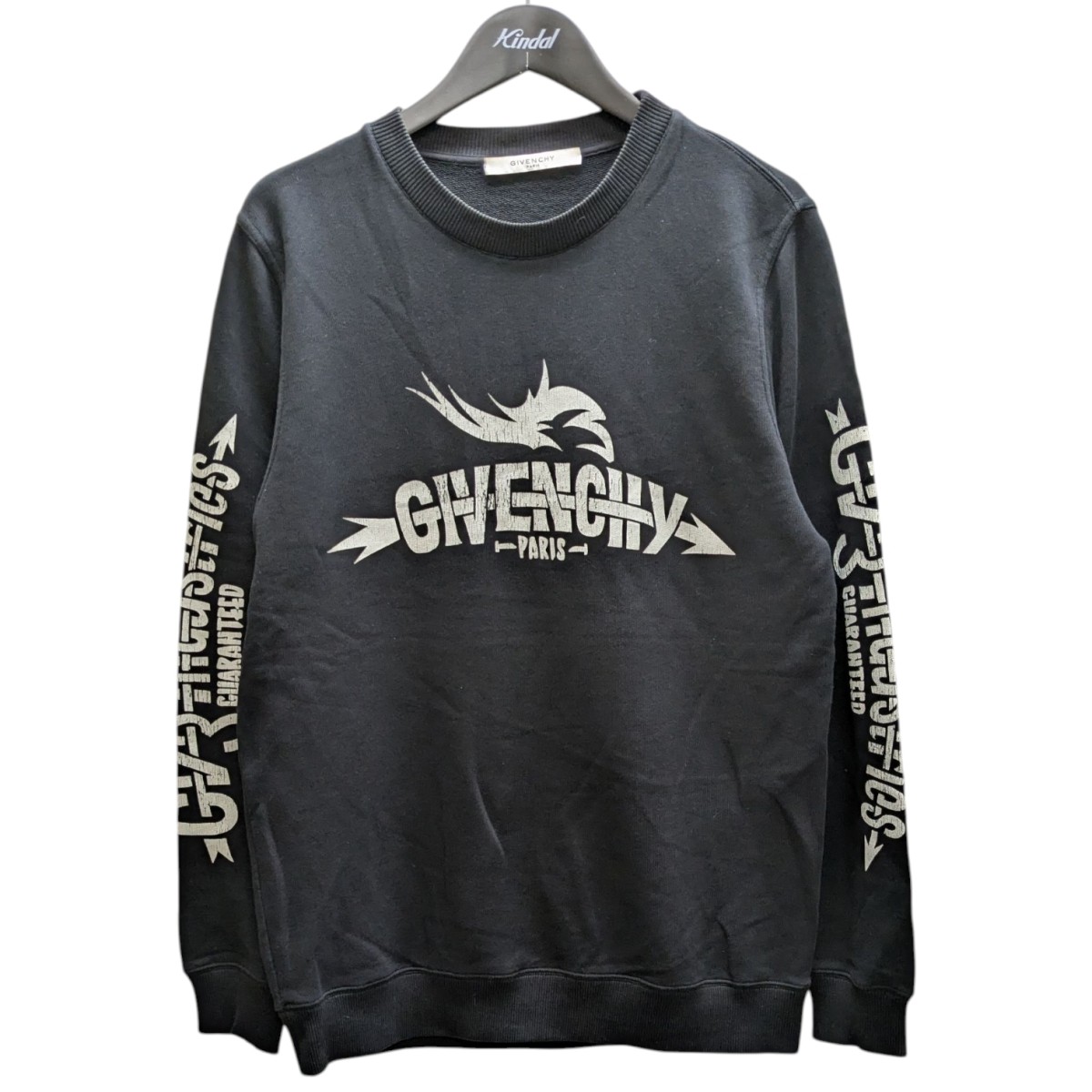 【中古】 GIVENCHY　 プリントスウェット ブラック サイズ：XS 【031225】（ジバンシィ）