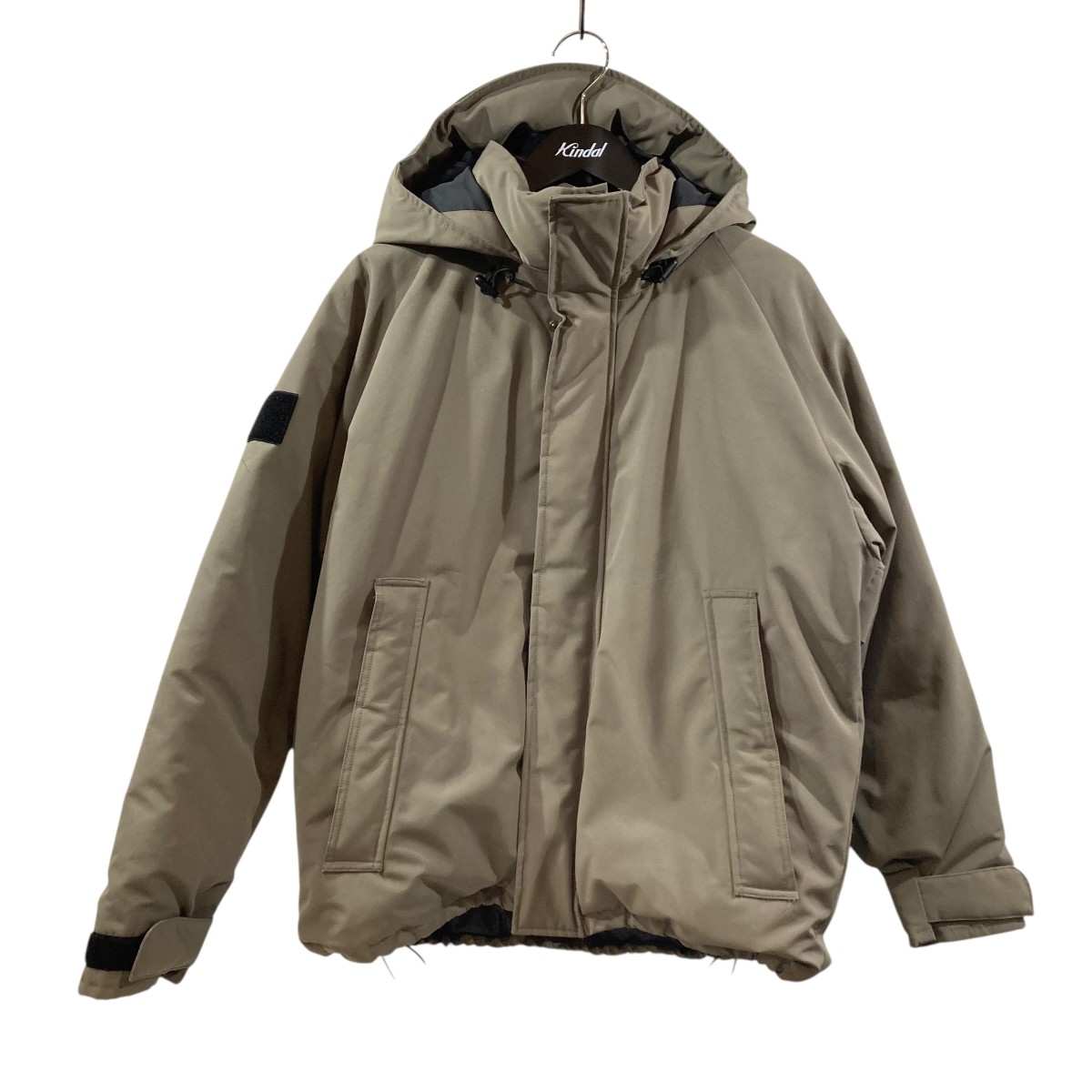 【中古】<br>DANTON<br>DOWN ARMY HOODED JACKET ダウンジャケット DT-A0030LAS カーキ サイズ：S<br>【価格見直し】