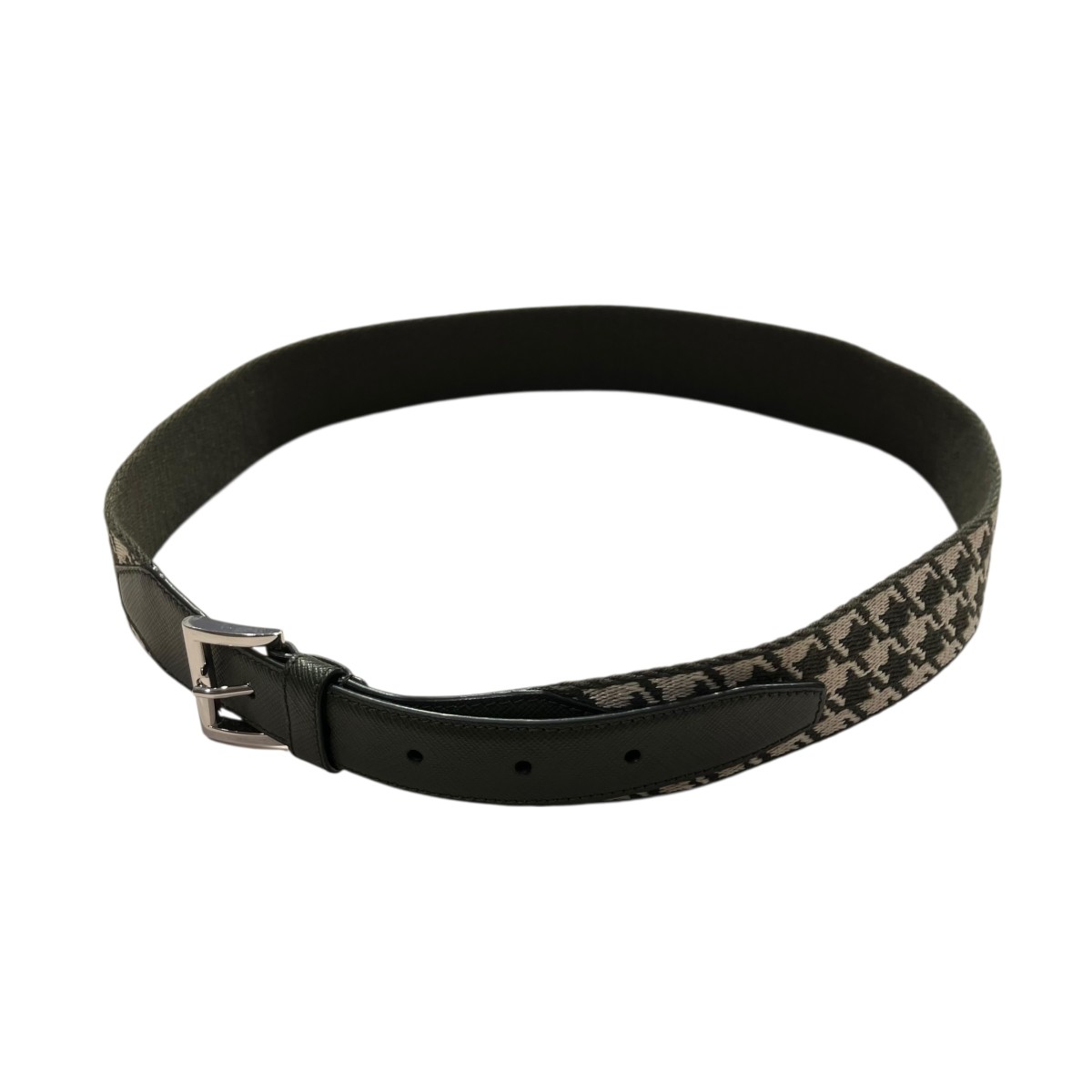 【中古】 PRADA　 レザー ベルト 2CNO70 グリーン サイズ：記載なし 【031225】（プラダ）
