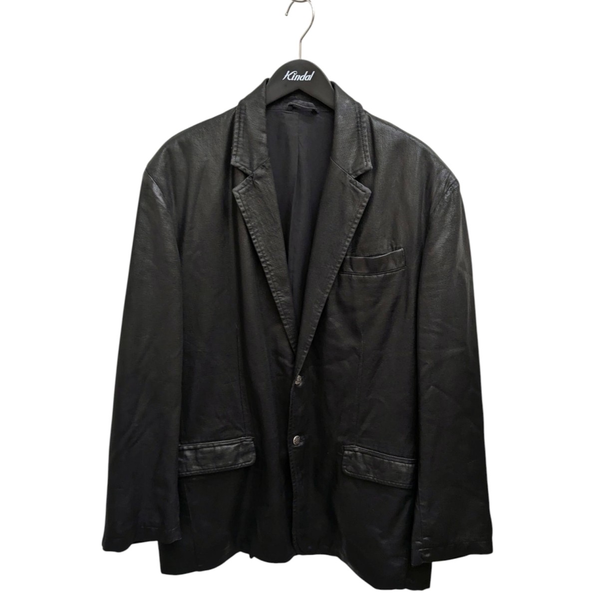 【中古】DIESELBlazer in coated tailoring denim テーラードジャケット 068MR ブラック サイズ：M【価格見直し】｜ブランド古着のカインドオル 29,029円