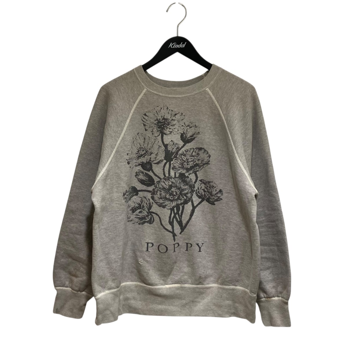 【中古】 SAINT MICHAEL 24AW CREW SWT FLOWER 長袖トレーナー SM-YS1-0000-032 グレー サイズ：L 【価格見直し】