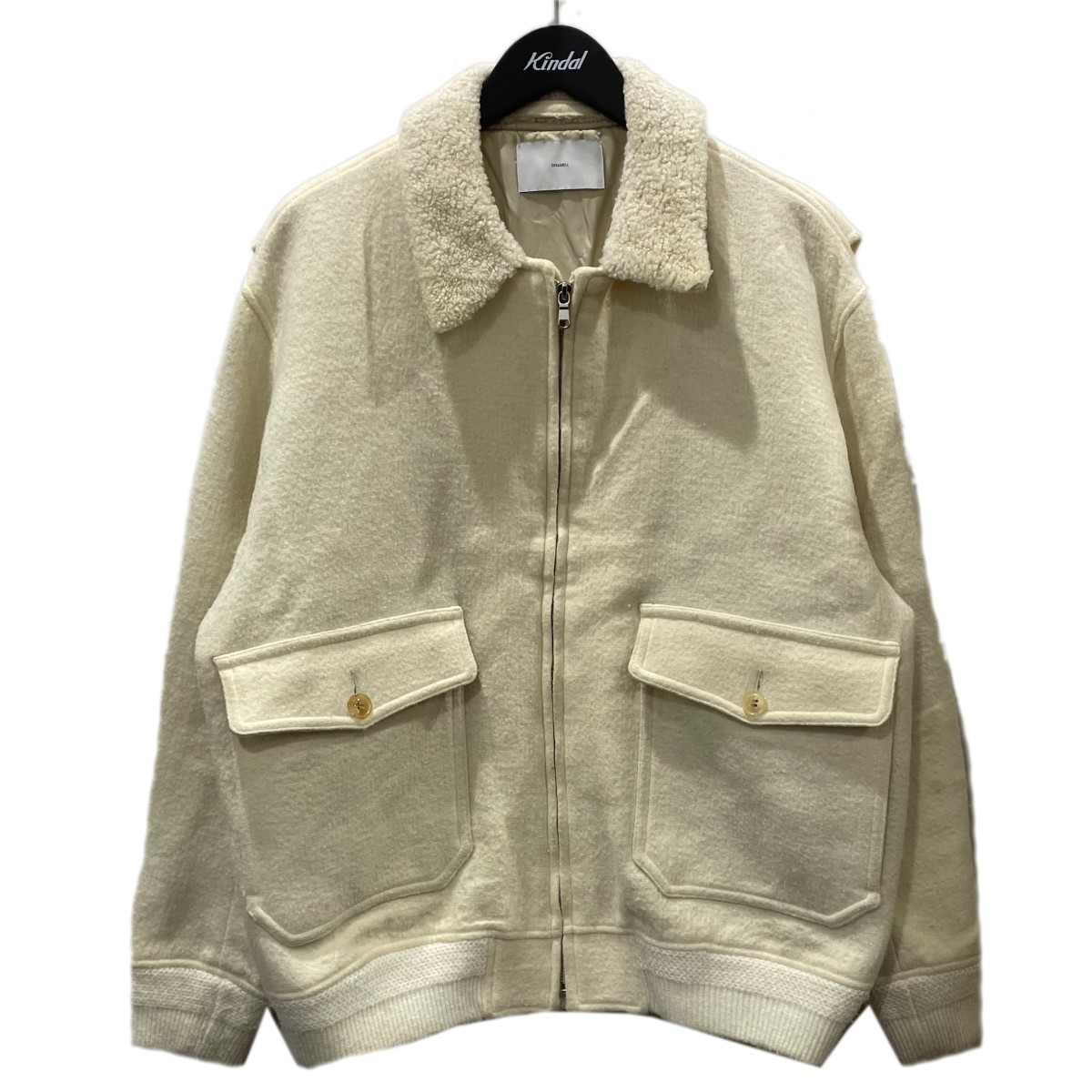 【中古】SUGARHILL 22AW 絨毛上衣 CREATER MELTON G-1 クリエイターメルトン G-1 22AWJK01 象牙色 大いさ：3 【200326】（和三盆吸血鬼） コート・ジャケット-メンズファッション