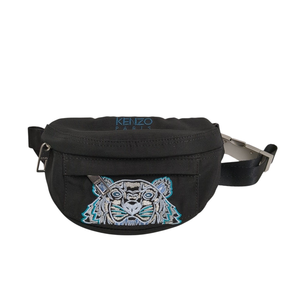 KENZO ケンゾータイガー 刺繍 ウエストバッグ　ボディバッグ 極美品 KENZO ケンゾー タイガー刺繍 ボディバッグ ウエストポーチ 黒