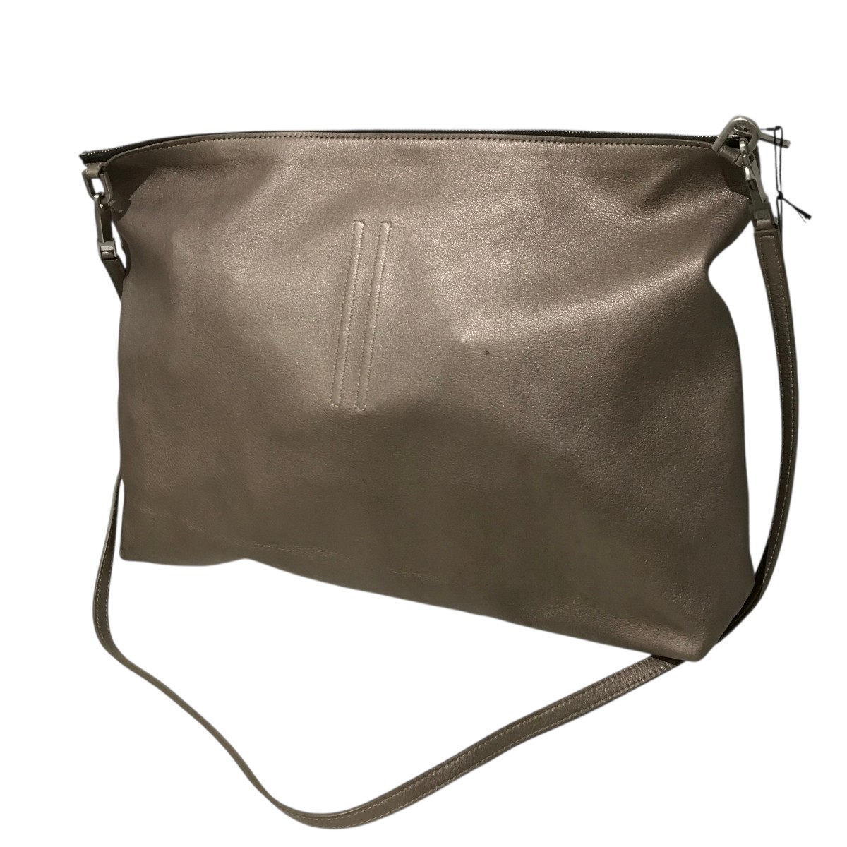 【中古】 RICK OWENS　 【BIG ADRI】 ショルダーバッグ ウォームシルバー 【071225】（リックオウエンス）