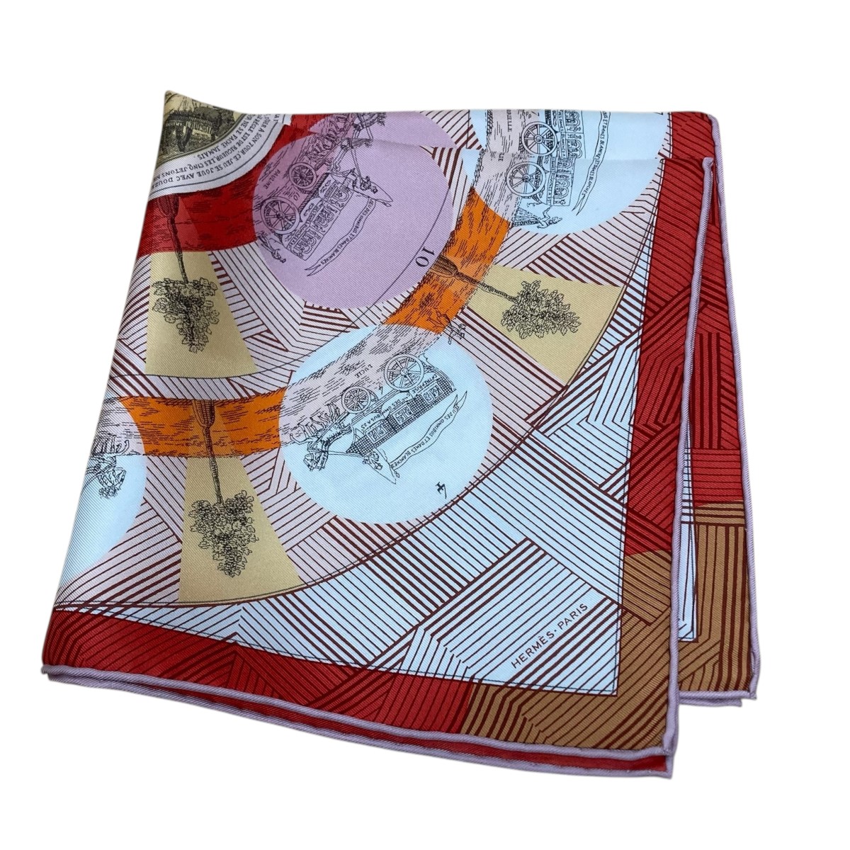 【中古】 HERMES　 シルクスカーフ マルチカラー サイズ：- 【071225】（エルメス）
