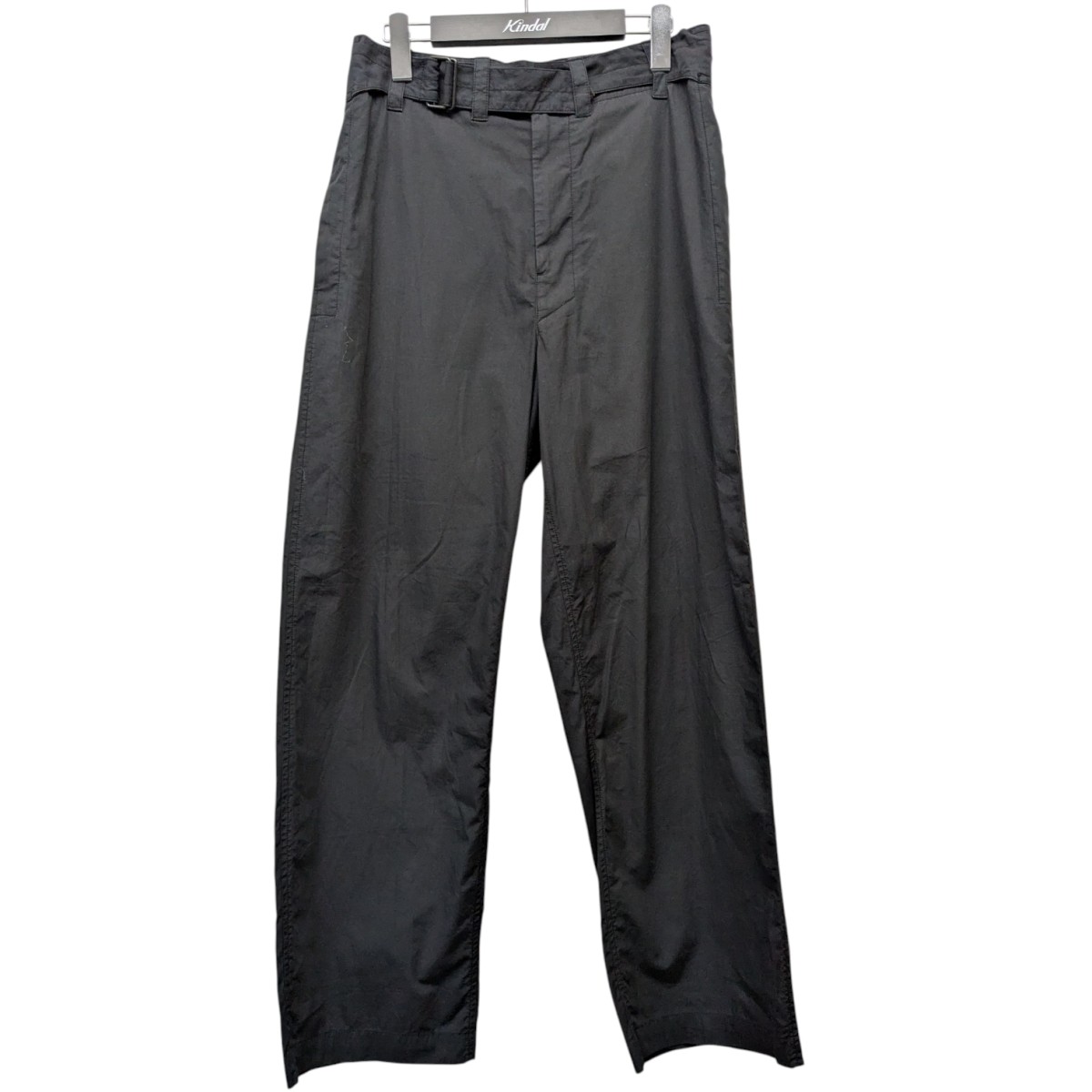 【中古】 LEMAIRE ベルテッドパンツ M221 PA309 LF445 ブラック サイズ:44 【価格見直し】