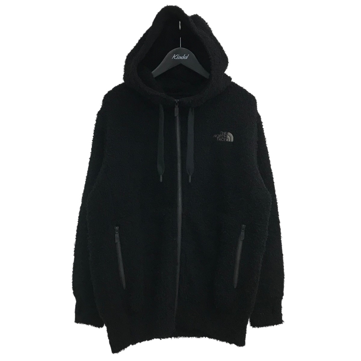 【中古】\u003cBR\u003eJUNYA WATANABE MAN×THE NORTH FACE\u003cBR\u003e「AD2022 The Earth Hoodie」 フリースジップパーカー WJ-T901 黒いこと 大きさ：M\u003cBR\u003e【必要経費思いかえす】