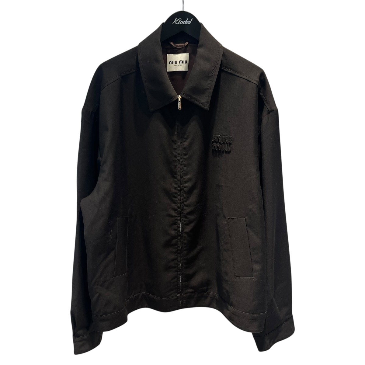 【中古】 MIU MIU ブルゾン ML1041 S000 1211 ブラウン サイズ：46 【価格見直し】