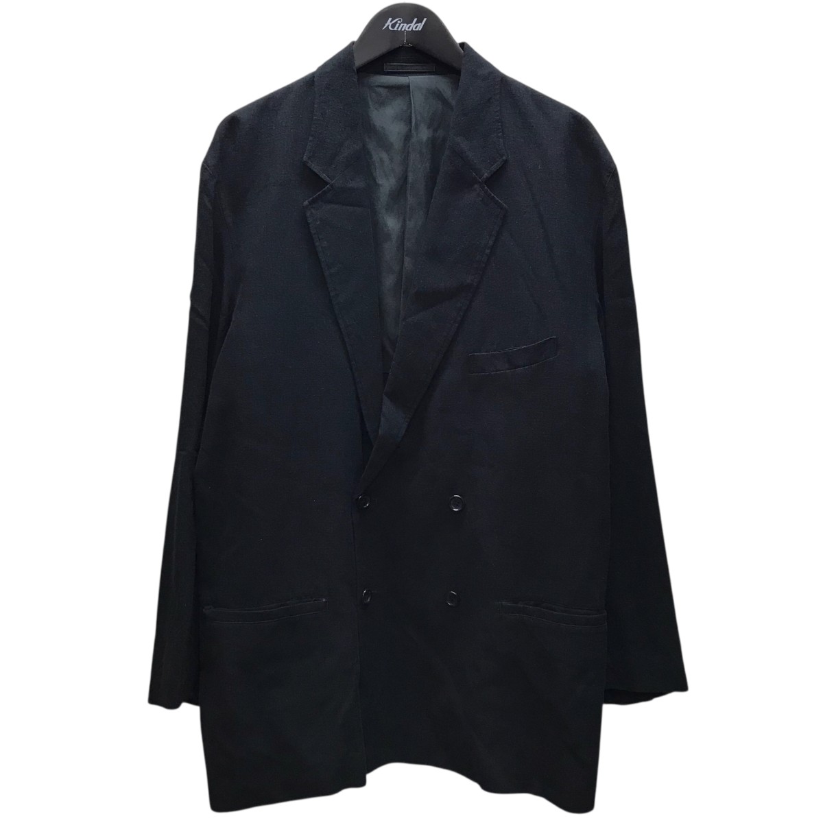 【中古】 Graphpaper　 24SS Linen Cupro Double リネンキュプラダブルジャケット ブラック サイズ：1 【091225】（グラフペーパー）
