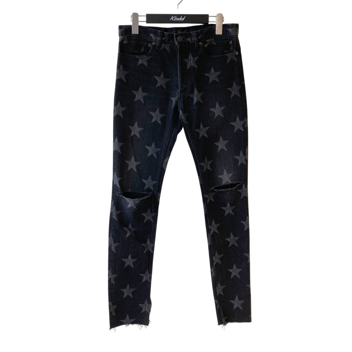 【中古】 TAKAHIROMIYASHITA TheSoloIst． star slim DENIM 星 加工デニムパンツ smd 0004 ブラック サイズ：29 【価格見直し】