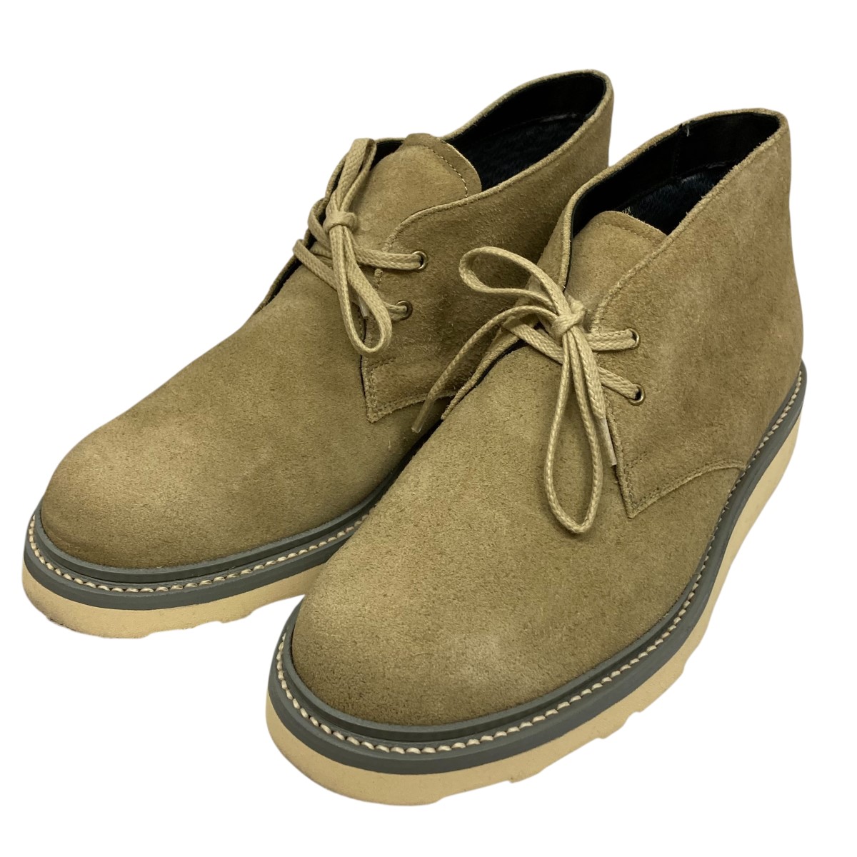 【中古】 nanamica×REGAL GORE-TEX-Chukka Boots チャッカブーツ SUSF350 ベージュ サイズ：24.5cm 【価格見直し】