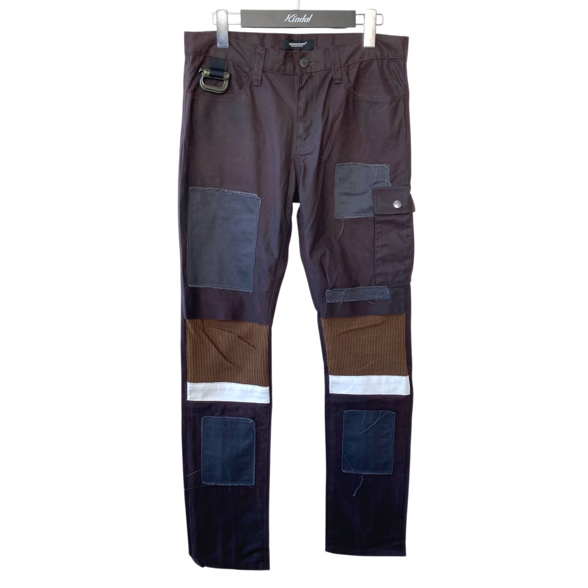 未使用アンダーカバーundercover裾ZIPモヘア混ウールスラックスパンツ UNDERCOVER（アンダーカバー）サンダー刺繍Coカツラギイージーパンツ