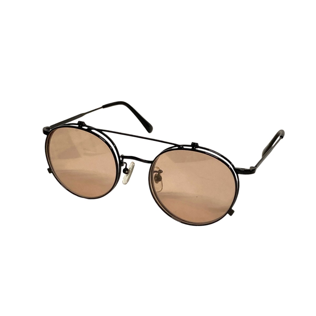 【中古】 CALEE　 FLIP UP TYPE CIRCLE METAL GLASSES フリップアップ サングラス ブラック サイズ：表記無し 【111225】（キャリー）
