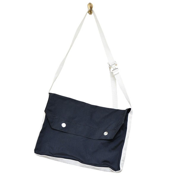 【中古】 Bagjack×L’ECHOPPE BREAD BAG　ショルダーバッグ ブラック×ホワイト 【価格見直し】