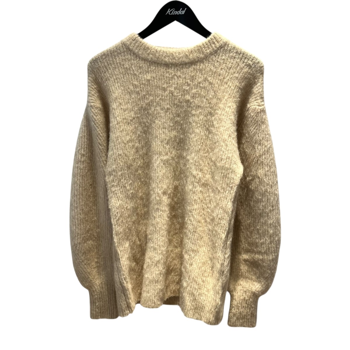 【中古】CLANE ラウンドスリーブモヘアニット 11106-1142 ベージュ 大いさ：2 【101225】（クラネ） ニット・セーター-セーター