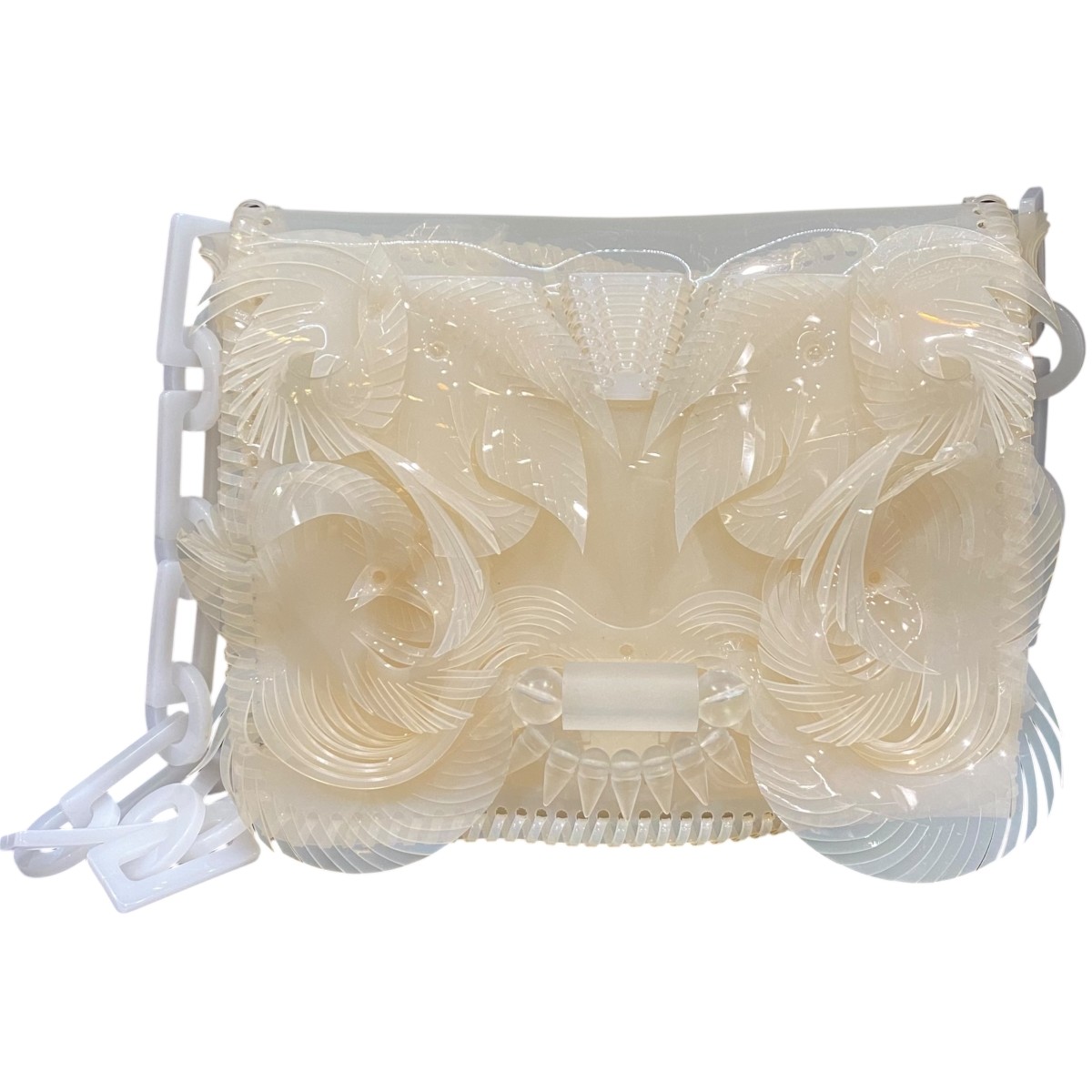 【中古】 mame kurogouchi　 Transparent Sculptural Mini Chain Bag MM-AC095 アイボリー 【101225】（マメクロゴウチ） 20,757円