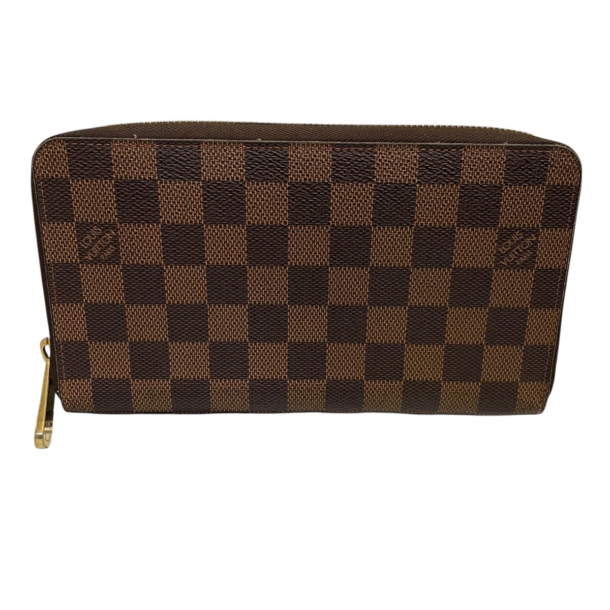 【中古】 LOUIS VUITTON　 ダミエ　ジッピーオーガナイザー ラウンドファスナー財布 N60003 ブラウン 【111225】（ルイヴィトン）