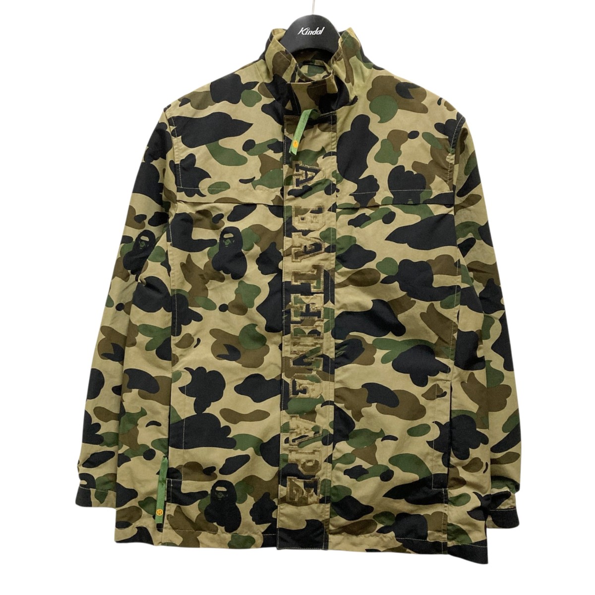 【中古】 A BATHING APE　 1st Camo カモフラ柄ジャケット ベージュ×グリーン サイズ：M 【111225】（アベイシングエイプ）